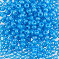 Бисер круглый 4 10/0 "Gamma", 50 грамм, цвет: D403 голубой (16336)