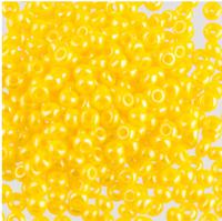Бисер круглый 4 10/0 "Gamma", 50 грамм, цвет: D223 желтый (88110)