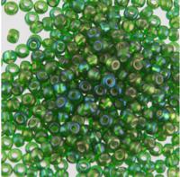 Бисер круглый 5 10/0 "Gamma", 50 грамм, цвет: Е580 зеленый (57129)