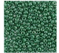 Бисер круглый 1 10/0 "Gamma", 50 грамм, цвет: A075 зеленый (58250)