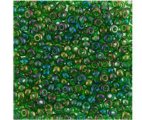 Бисер круглый 1 10/0 "Gamma", 50 грамм, цвет: A059 зеленый/меланж (51120)