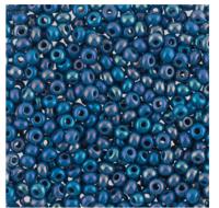 Бисер круглый 1 10/0 "Gamma", 50 грамм, цвет: A028 голубой/меланж (34220)