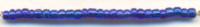 Бисер "Астра", 500 грамм, цвет: 28 синий/прозрачный серебристый центр (круглое отверстие), арт. 7701074