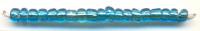 Бисер "Астра", 500 грамм, цвет: 23В голубой/прозрачный серебристый (круглое отверстие), арт. 7701074