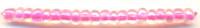 Бисер "Астра", 500 грамм, цвет: 204 ярко-розовый/прозрачный с цветным центром, арт. 7701422