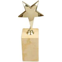 Награда "Звезда", металл, золото, основание мрамор, 15 см