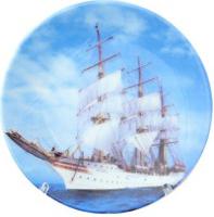 Тарелка декоративная "Корабль", 10x10x2 см