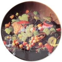 Тарелка декоративная "Натюрморт с фруктами", 10x10x2 см