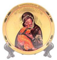 Тарелка декоративная "Пресвятая Богородица Владимирская", 12,5x12,5x2 см