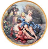 Тарелка декоративная "Подруги в саду", 18x18x2 см