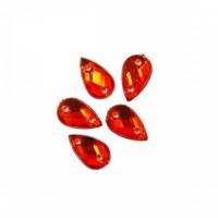 Стразы пришивные Астра (капля), цвет: 06 красный, 18 штук, арт. 7701653