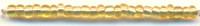 Бисер стеклянный "Астра", 500 грамм, цвет: 22 (светло-золотой/прозрачный с цветным центром - серебристый), размер 11/0