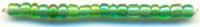 Бисер стеклянный "Астра", 500 грамм, цвет: 167B (зелёный/прозрачный радужный), размер 11/0