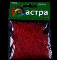 Бисер "Астра", 20 грамм, цвет: красный/прозрачный, матовый (10 штук) (количество товаров в комплекте: 10)