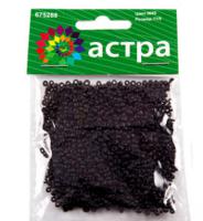 Бисер "Астра", 20 грамм, цвет: черный/непрозрачный, матовый (10 штук) (количество товаров в комплекте: 10)
