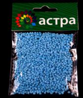 Бисер "Астра", 20 грамм, цвет: голубой/непрозрачный, матовый (10 штук) (количество товаров в комплекте: 10)