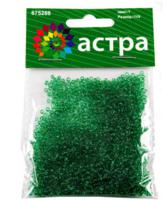 Бисер "Астра", 20 грамм, цвет: светло-зеленый/прозрачный (10 штук) (количество товаров в комплекте: 10)