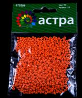 Бисер "Астра", 20 грамм, цвет: оранжевый/непрозрачный (10 штук) (количество товаров в комплекте: 10)