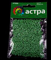 Бисер "Астра", 20 грамм, цвет: светло-зеленый/непрозрачный (10 штук) (количество товаров в комплекте: 10)