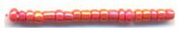 Бисер "Астра", 20 грамм, цвет: красный/не прозрачный, радужный (10 штук) (количество товаров в комплекте: 10)