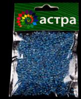 Бисер "Астра", 20 грамм, цвет: голубой (10 штук) (количество товаров в комплекте: 10)
