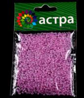 Бисер "Астра", 20 грамм, цвет: розовый/жемчужный (10 штук) (количество товаров в комплекте: 10)