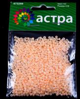 Бисер "Астра", 20 грамм, цвет: персиковый/жемчужный (10 штук) (количество товаров в комплекте: 10)