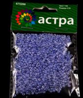 Бисер "Астра", 20 грамм, цвет: сине-сиреневый/жемчужный (10 штук) (количество товаров в комплекте: 10)
