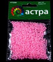 Бисер "Астра", 20 грамм, цвет: светло-розовый/жемчужный (10 штук) (количество товаров в комплекте: 10)