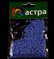 Бисер "Астра", 20 грамм, цвет: голубой/не прозрачный, глянцевый (10 штук) (количество товаров в комплекте: 10)