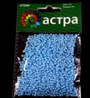 Бисер "Астра", 20 грамм, цвет: светло-голубой/не прозрачный, глянцевый (10 штук) (количество товаров в комплекте: 10)