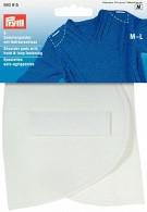 Комплект накладок плечевых "полумесяц" с липучкой, размер S, 125x100x12 мм, белые (количество товаров в комплекте: 5)