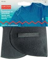Комплект накладок плечевых "полумесяц" с липучкой, размер M-L, 160x115x15 мм, черные (количество товаров в комплекте: 5)