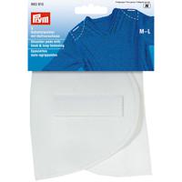 Комплект накладок плечевых "полумесяц" с липучкой, размер M-L, 160x115x15 мм, белые (количество товаров в комплекте: 5)