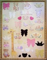 Декоративная накладка "Мишка с бабочкой и ромашкой" (цвет: 011, стандарт)