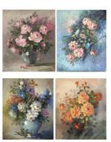 Пленка c изображениями для светлых поверхностей "Цветы в вазах", арт. 681