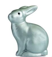 Ночник "Кролик", серебряный (25 см)