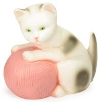 Ночник "Котенок с розовым клубком", 22 см