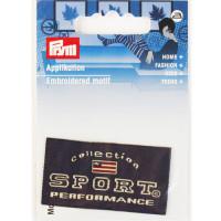 Термоаппликация "SPORT PERFORMANCE, синий/серый, арт. 925974