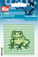Термоаппликация "Лягушка" на зеленой ткани, арт. 923166