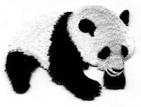 Термоаппликация "Большая панда", арт. AD1136