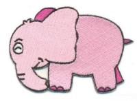 Термоаппликация "Розовый слон", арт. AD1076