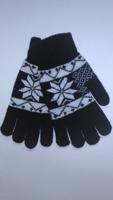 Перчатки Cariba "Айфон", для сенсорных экранов, орнамент "снежинка"