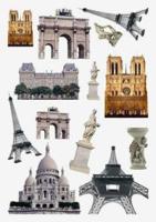 Пленка c изображениями для светлых поверхностей "Архитектура Парижа", арт. 146