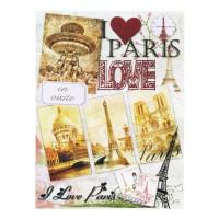 Декупажная карта "Любимый Париж", арт. DK3042
