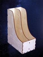 Заготовка из дерева "Лоток для бумаг", двойной, 31x22x13 см