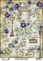 Декупажная карта "Цветущий сад", арт. TDK3003
