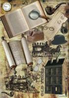 Декупажная карта "Шерлок Холмс", арт. DK145
