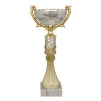 Кубок металлический "Тадеус", основание мрамор, золото, 37 см