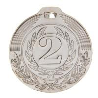 Медаль металлическая "2 место", 4x0,2 см